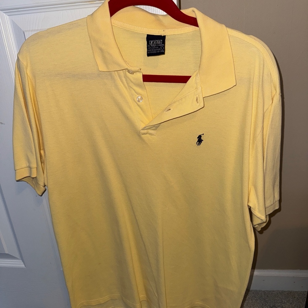 Polo by Ralph Lauren Men's Soft Yellow Polo Shirt